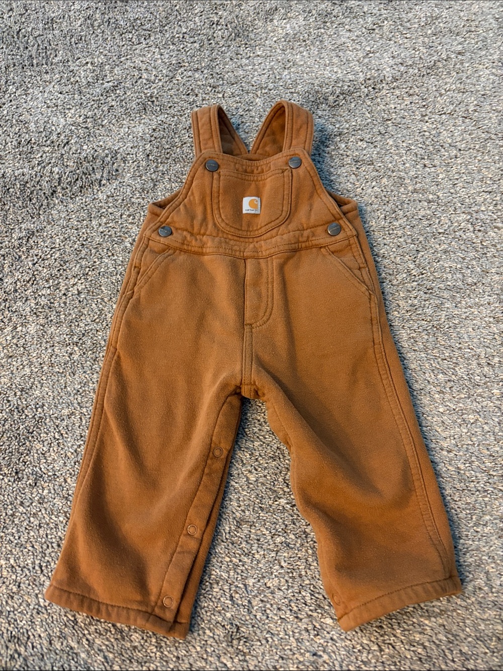 Carhartt Toddler fleece Brown Overalls